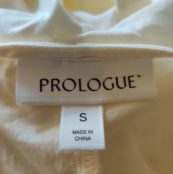 Prologue V-Neck Ivory Cotton Top - Picture 9 of 10